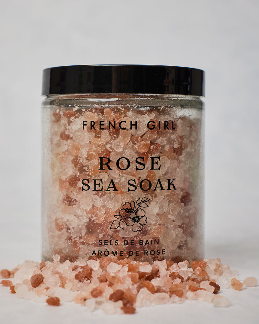 Rose - Organic Calming & Soothing Rose Bath Salts - French Girl