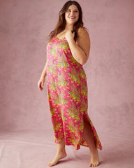 Bagheera - Satin Chic to Sleep Nightie - Hot Pink - Printfresh