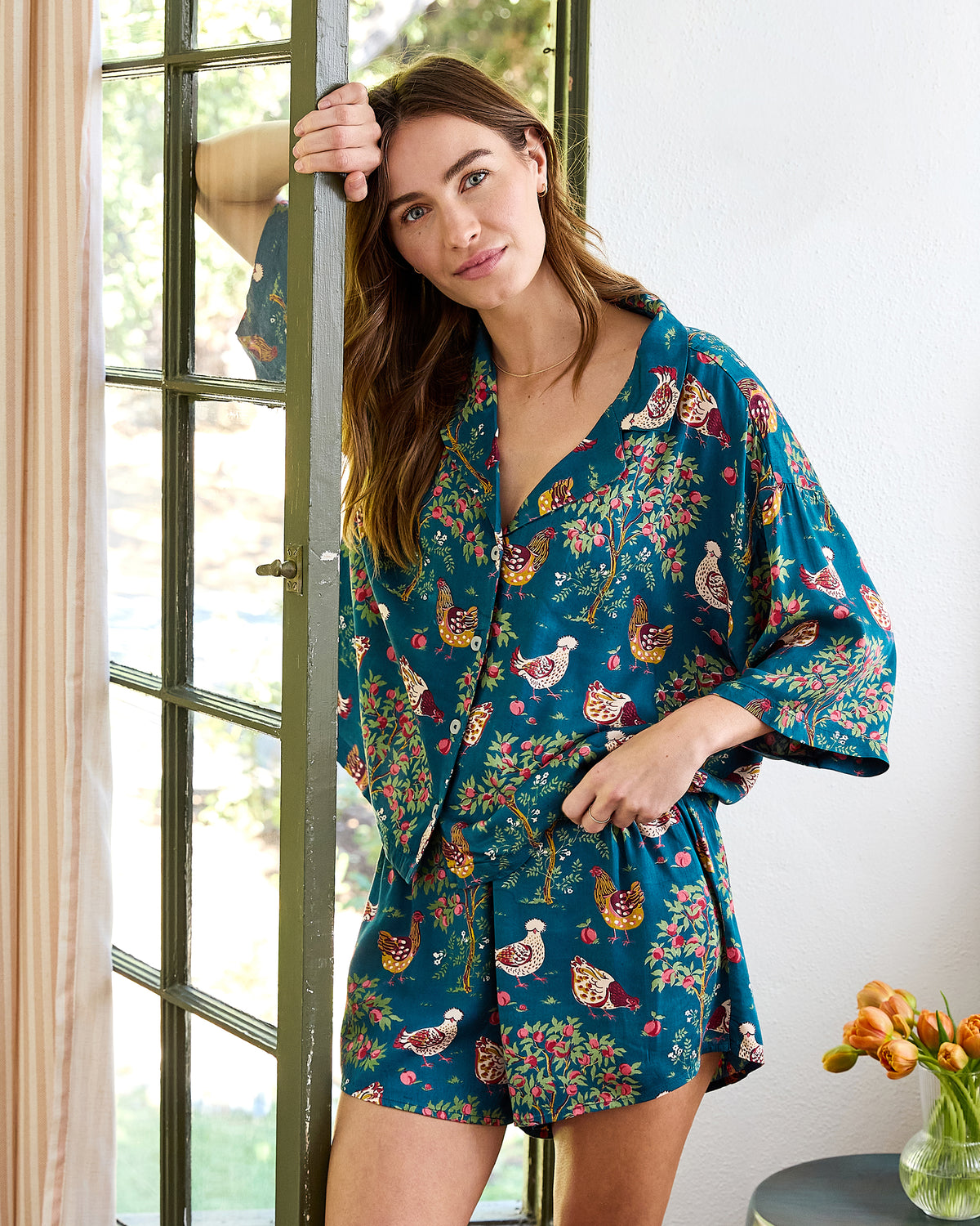 Hen House - Eco Satin Sweet Dreams Set - Navy - Printfresh