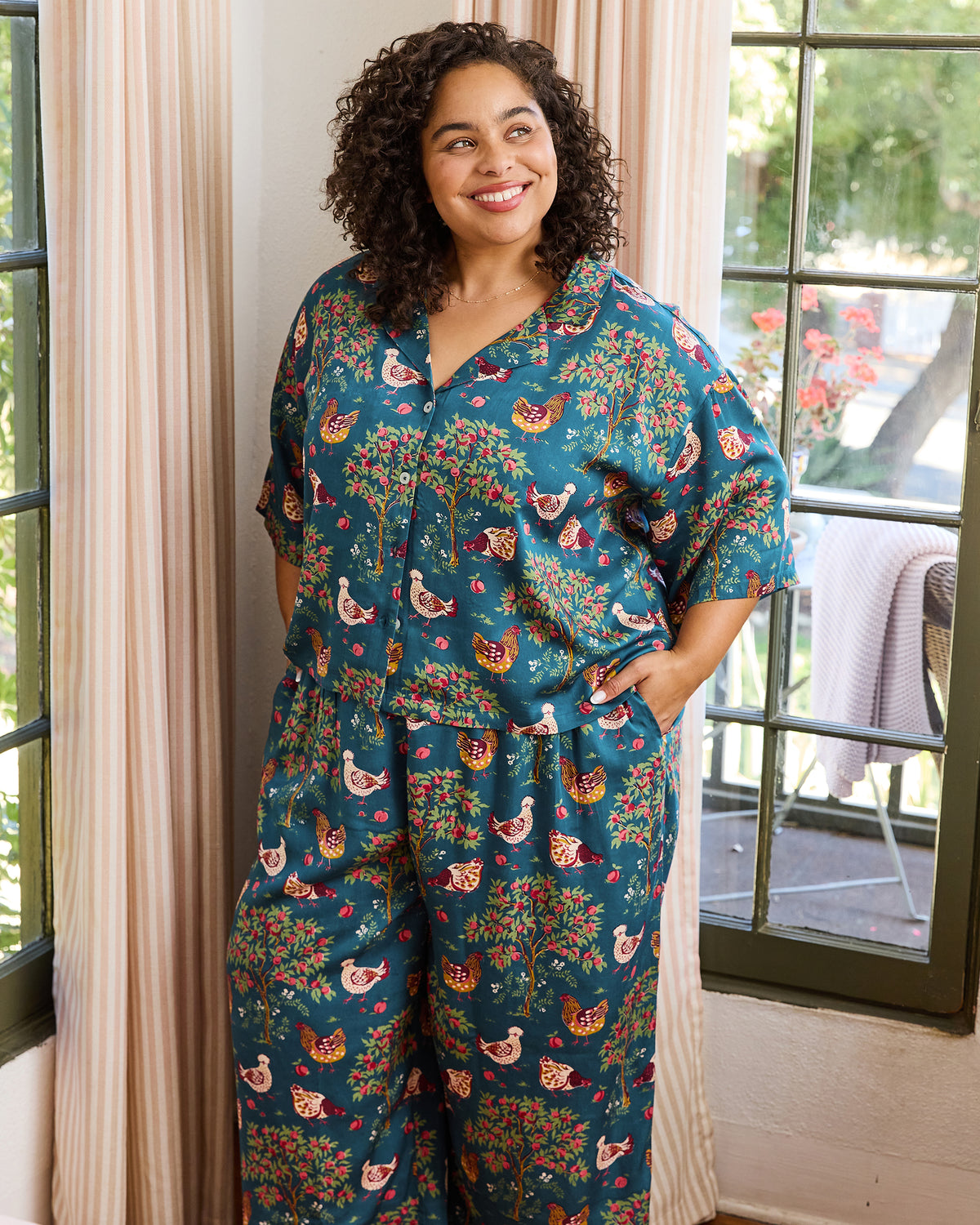 Hen House - Tall Eco Satin Wildest Dreams Set - Navy - Printfresh