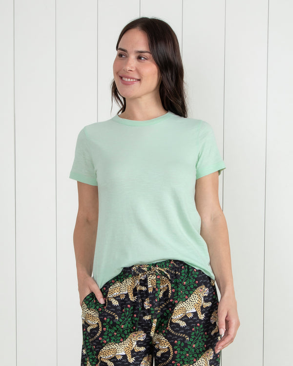 Saturday Tee - Knit T-Shirt - Fresh Mint - Printfresh