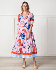 Seahorse Haven - Vibrant Voyage Dress - Vintage Convertible - Printfresh