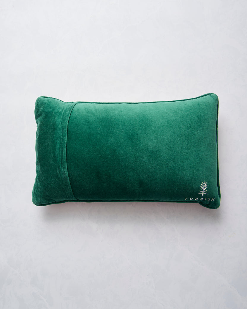 Caviar and Cash - Furbish Studio Needlepoint Pillow - Multi - Printfresh