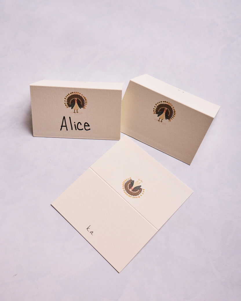 Ivory Combo - Gobble Place Cards - Karen Adams Designs - Printfresh