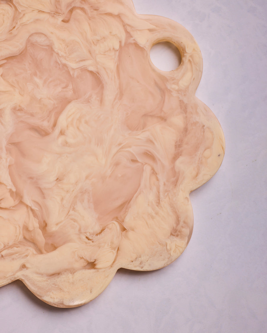 Vanilla - Scallop Resin Cheese Charcuterie Board - Casa Amarosa - Printfresh