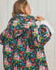 Dragon Dreams - Youth Quilted Sherpa Poncho - Chalkboard - Printfresh