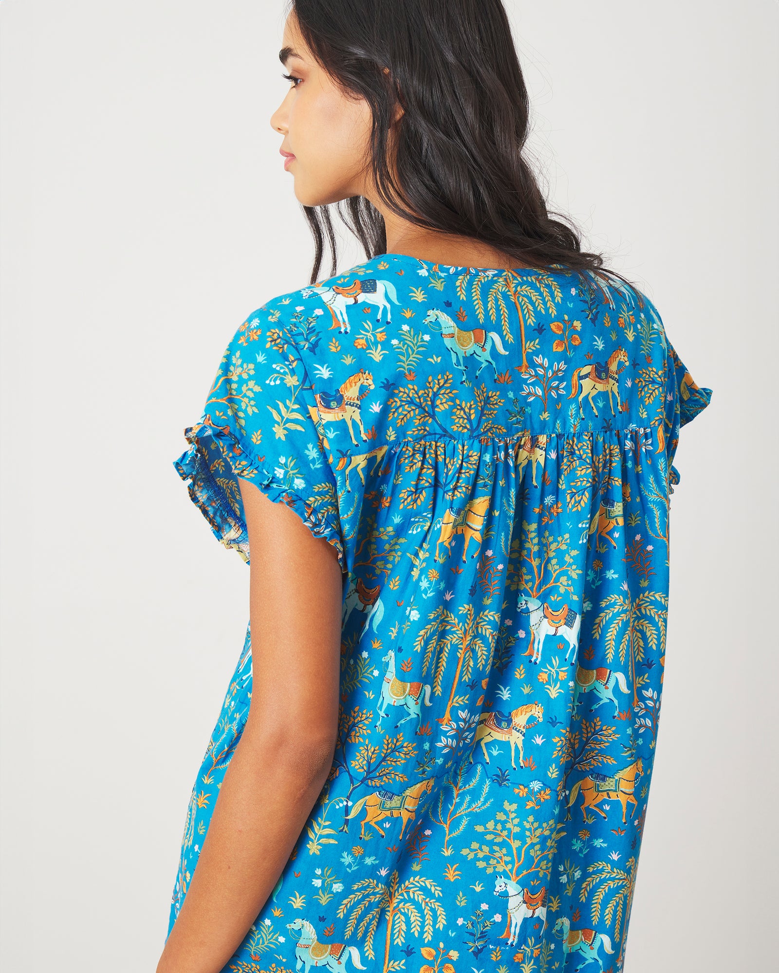 Show Pony - Daylight Nightgown - Steel Blue - Printfresh