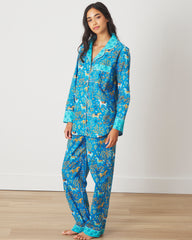 Show Pony - Long PJ Set - Steel Blue - Printfresh