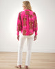 Siberian Stripes - On a Whim Blouse - Neon Rose - Printfresh