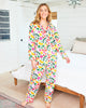 Smoothie Time - Petite Long PJ Set - Cloud - Printfresh