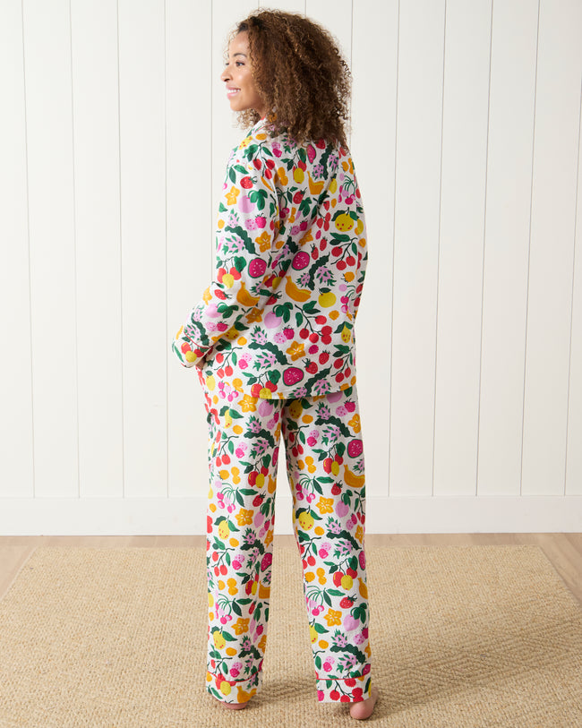 Smoothie Time - Petite Long PJ Set - Cloud - Printfresh