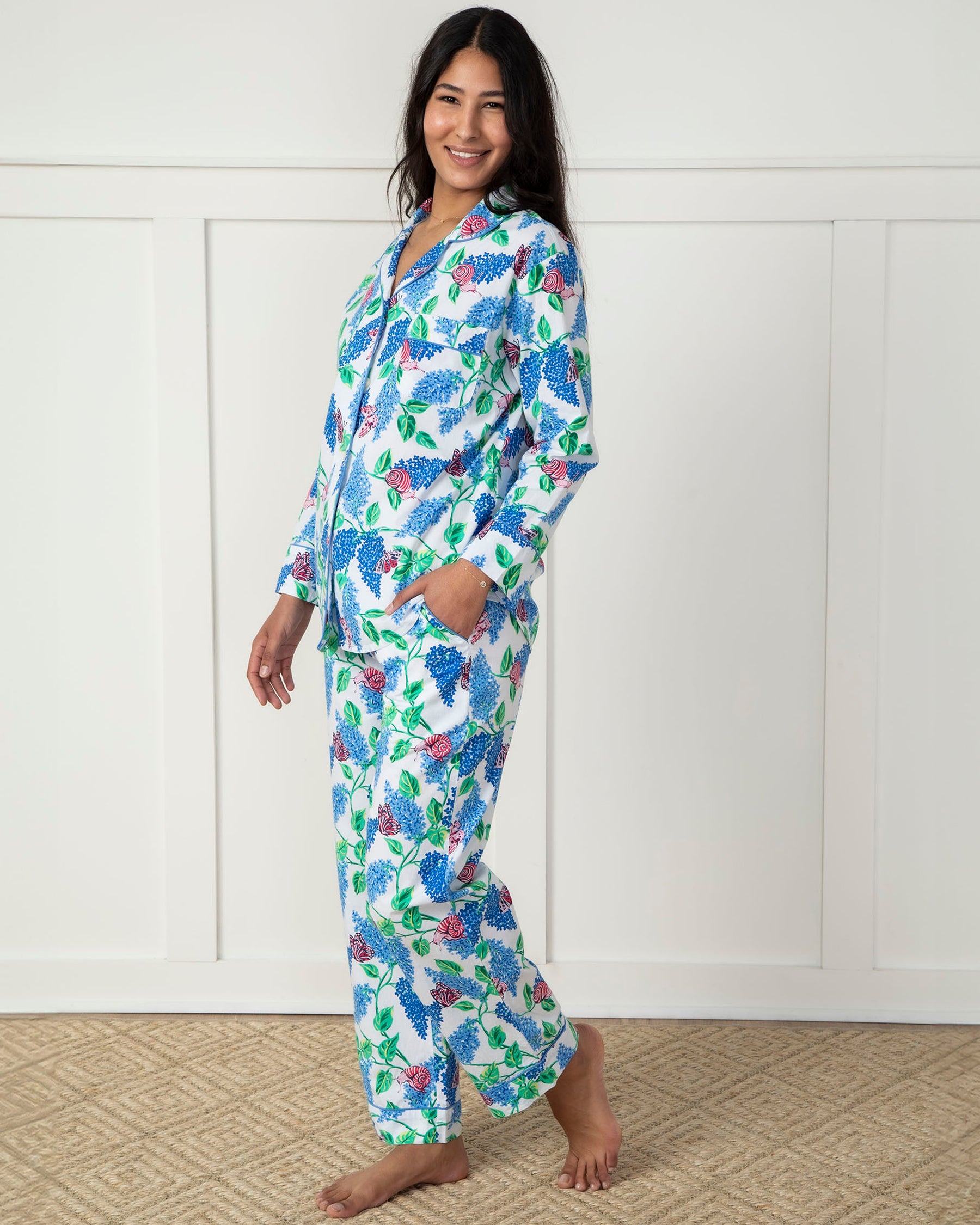 Long Cotton Pajama Sets | Women's Sleep Sets - Printfresh