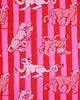 Leopard Stripes - Eco Satin Jaipur Jumpsuit - Pink Cabana - Printfresh