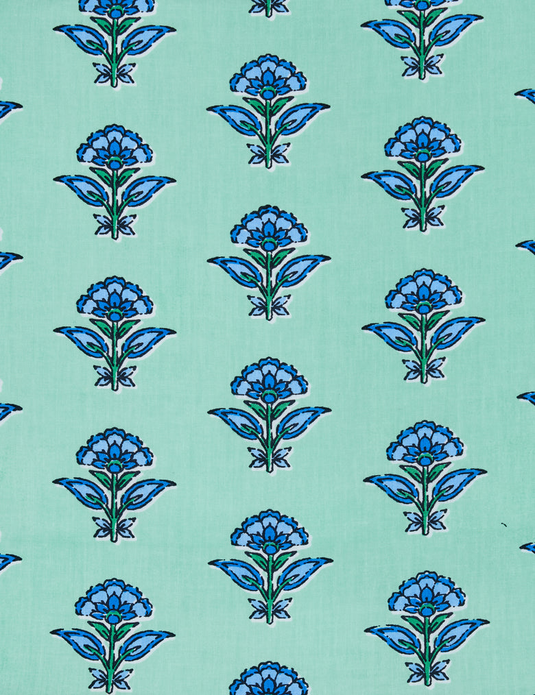 Aviary Flowers - Dunmore Blouse - Soft Sage - Printfresh