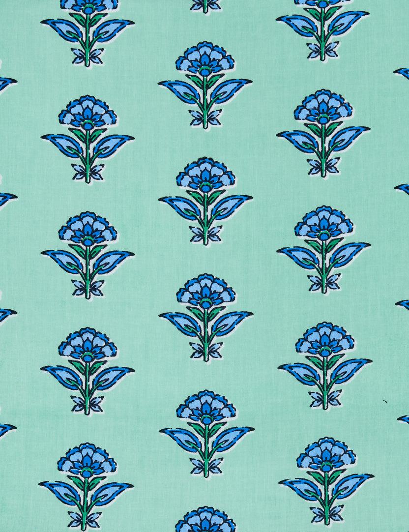 Aviary Flowers - Dunmore Blouse - Soft Sage - Printfresh