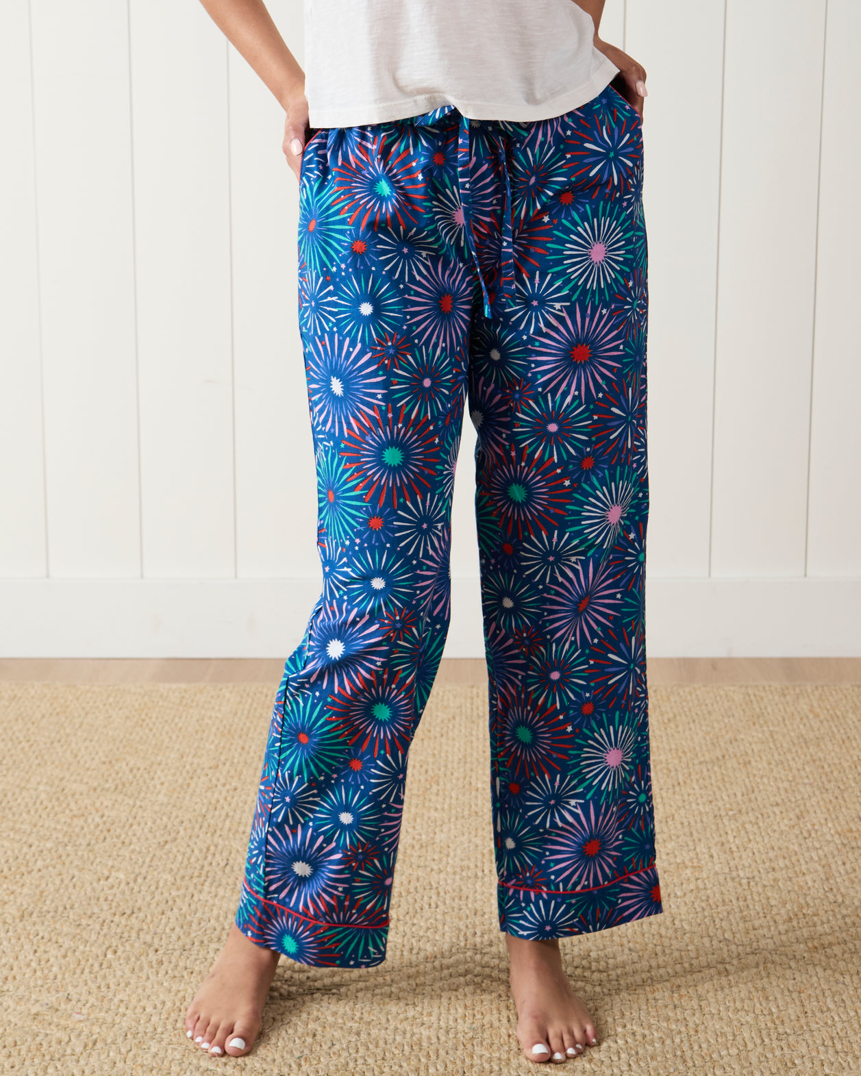 Sparks Fly - Petite PJ Pants - Navy - Printfresh