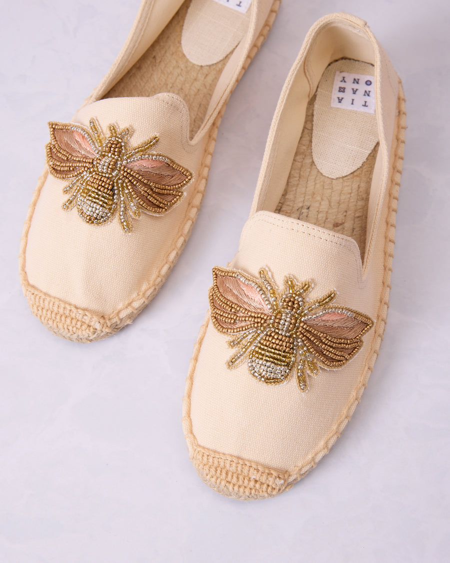 Cream - Bee Espadrilles - Tiana Designs - Printfresh