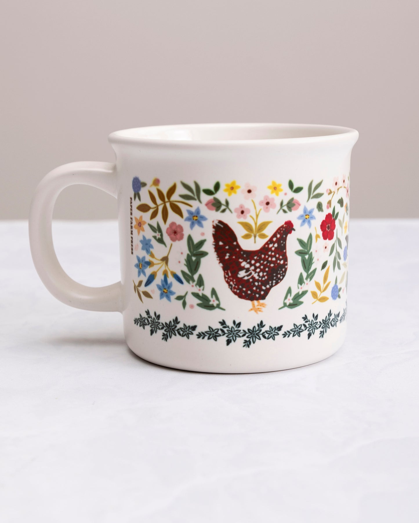 Chicken Folk Floral - Mug - Paper Farm Press - Printfresh