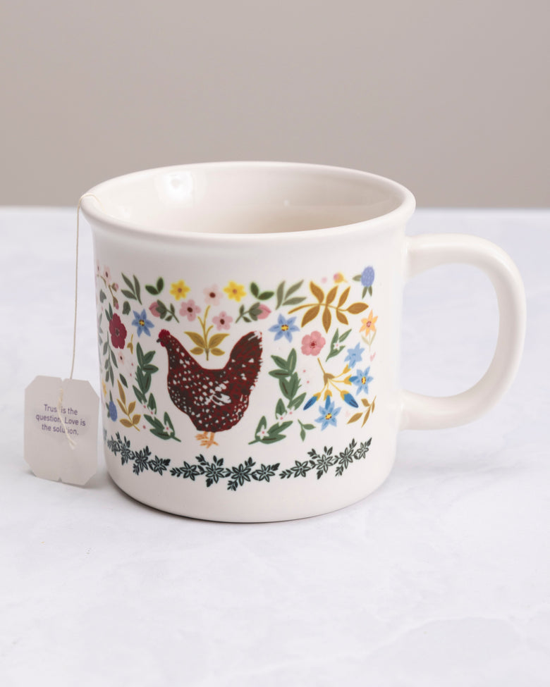 Chicken Folk Floral - Mug - Paper Farm Press - Printfresh