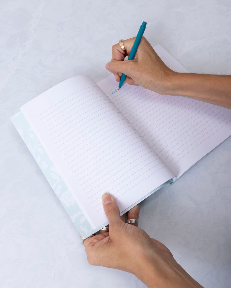 Green Cabana - Striped Perfect Bound Journal - One & Only Paper - Printfresh