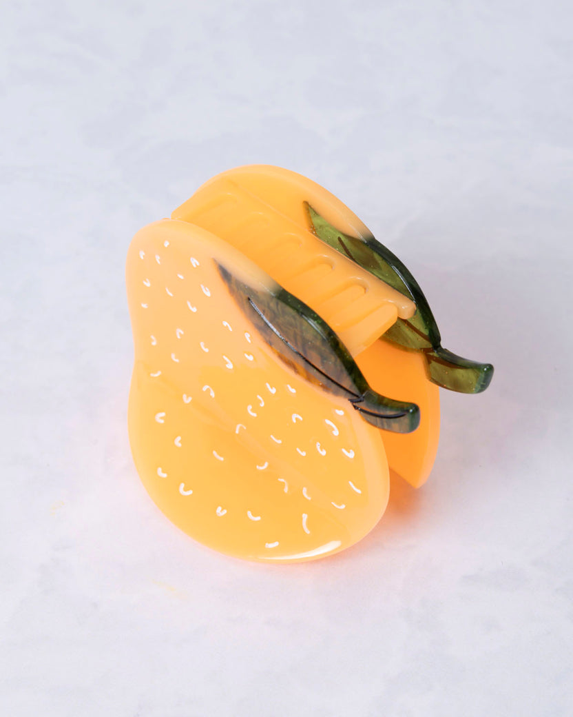 Orange Slice - Hand-Painted Claw Hair Clip- Jenny Lemons - Printfresh