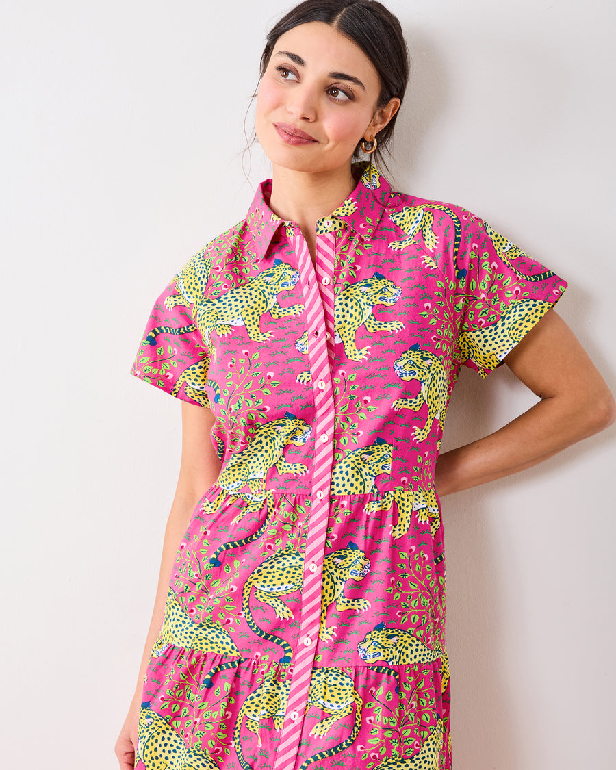 Bagheera - Easy Elegance Dress - Hot Pink - Printfresh