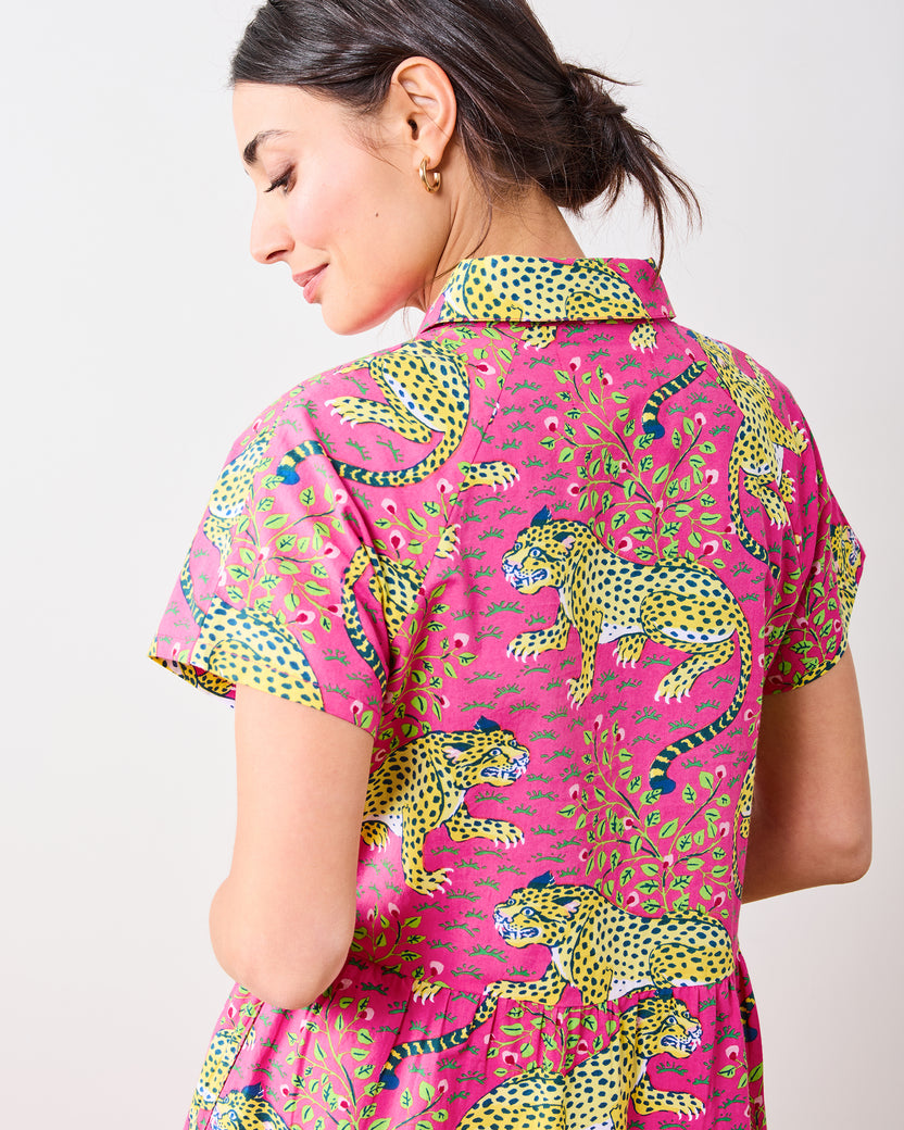 Bagheera - Easy Elegance Dress - Hot Pink - Printfresh