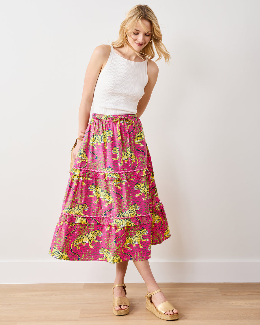 Bagheera - Now or Later Skirt - Hot Pink - Printfresh
