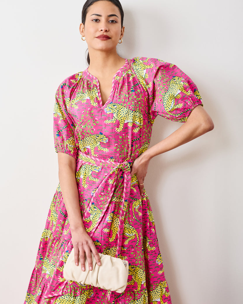 Bagheera - To and From Dress - Hot Pink - Printfresh