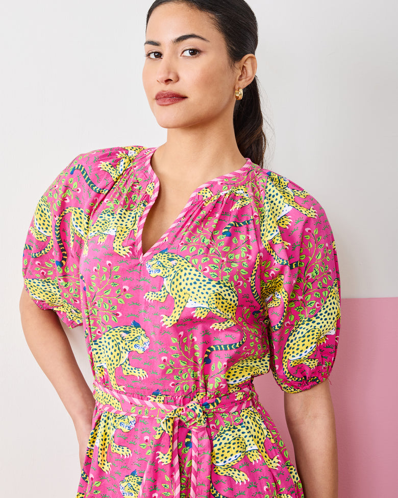 Bagheera - To and From Dress - Hot Pink - Printfresh