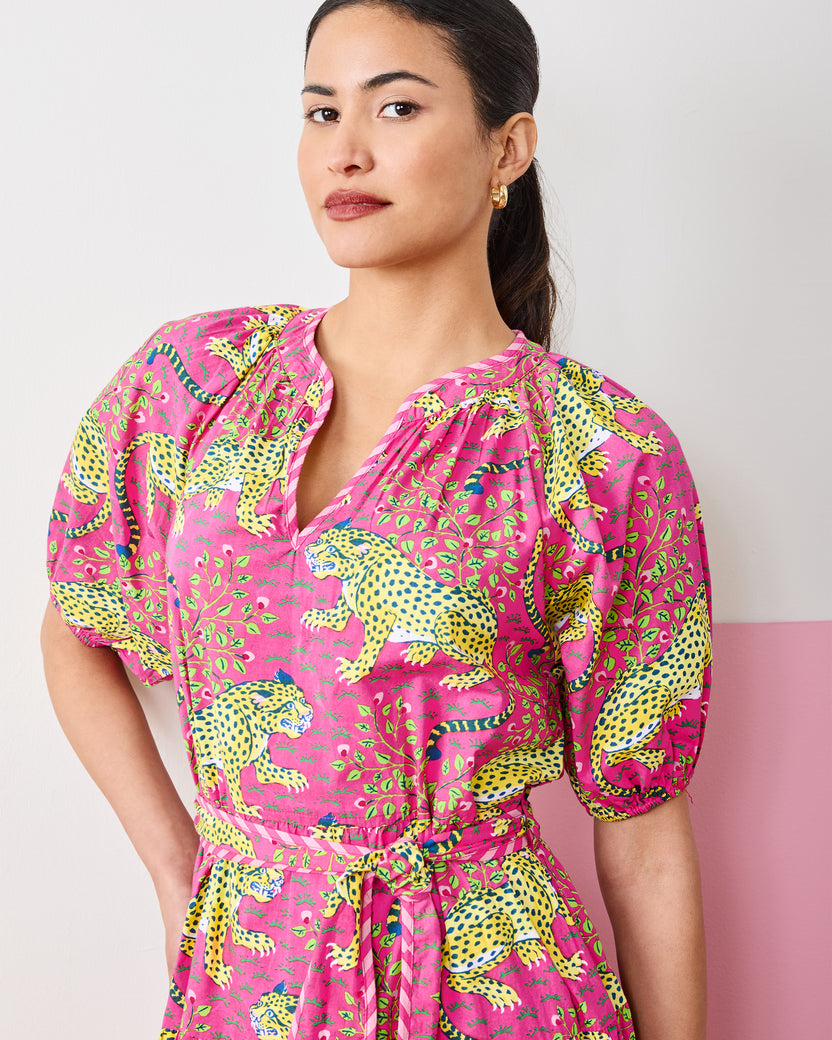 Bagheera - To and From Dress - Hot Pink - Printfresh