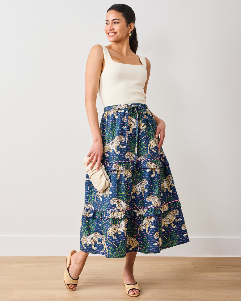 Bagheera - Now or Later Skirt - Navy - Printfresh
