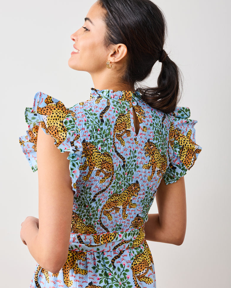 Bagheera - Ready to Ruffle Dress - Pale Blue - Printfresh