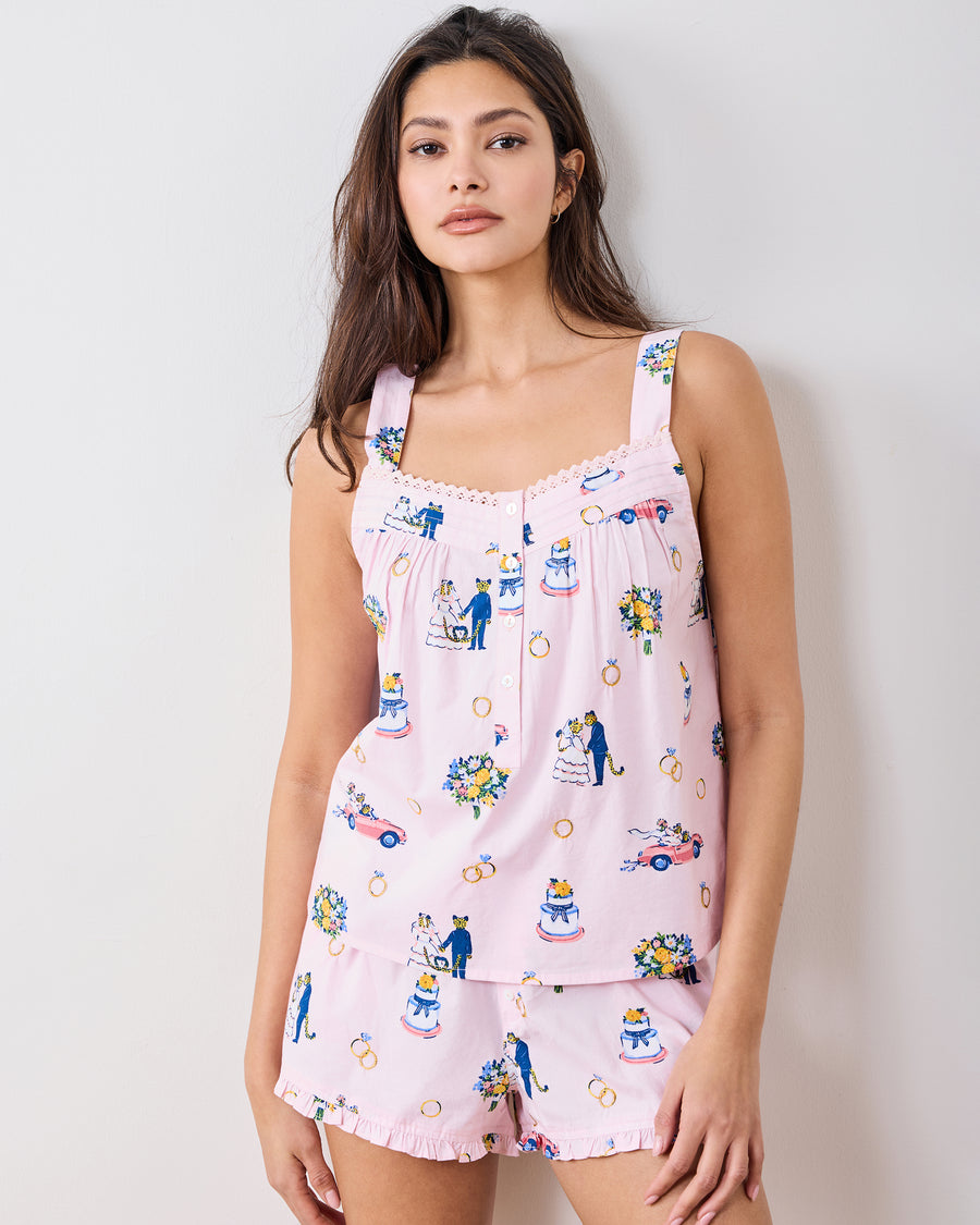 Happily Ever After - Back to Bed Short Set - Blush - Printfresh