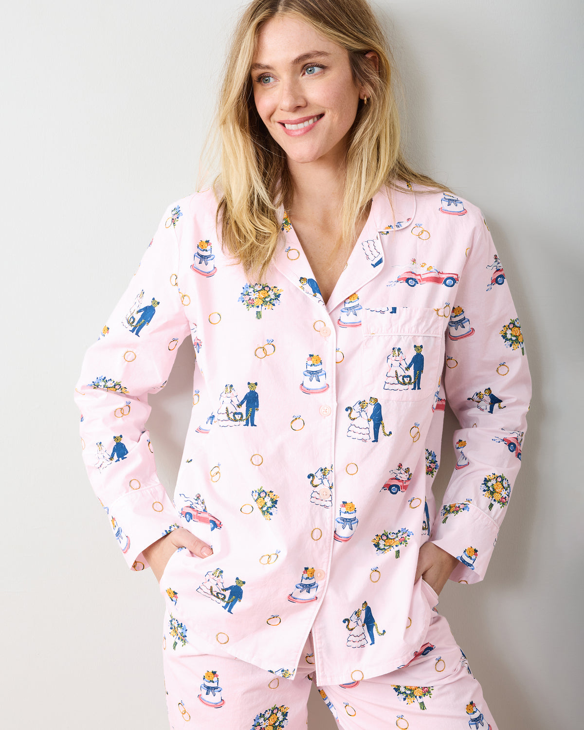 Happily Ever After Long PJ Set Blush