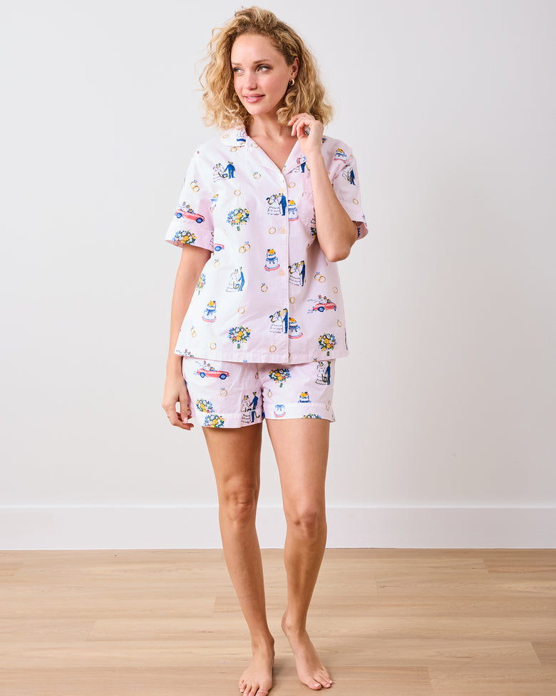 Happily Ever After - Short PJ Set - Blush - Printfresh