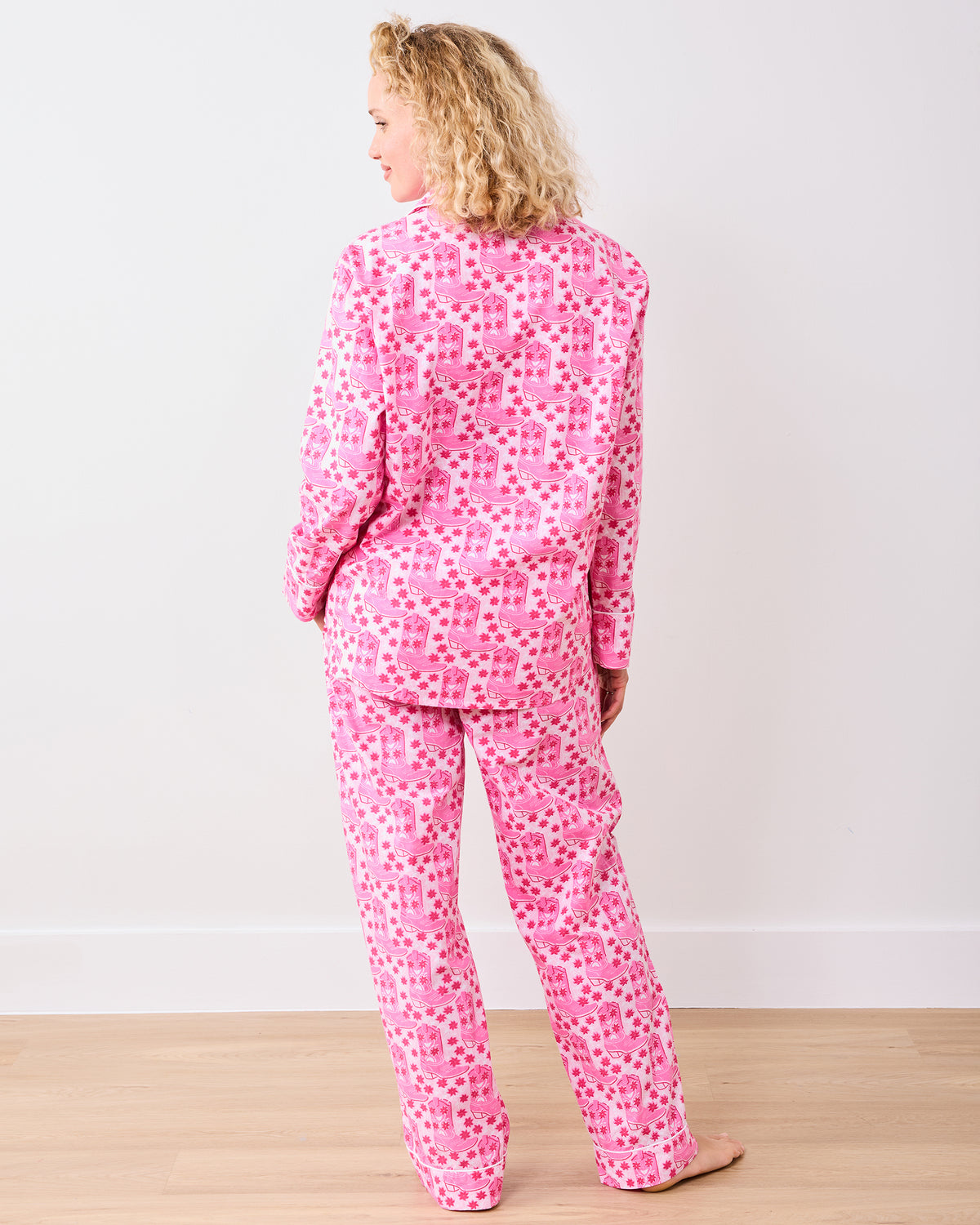 Rhinestone Cowgirl - Long PJ Set - Party Pink - Printfresh