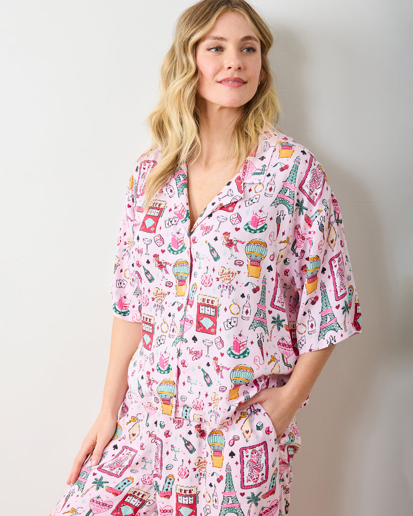 Viva Las Vegas - Eco Satin Wildest Dreams Set - Lucky Pink - Printfresh