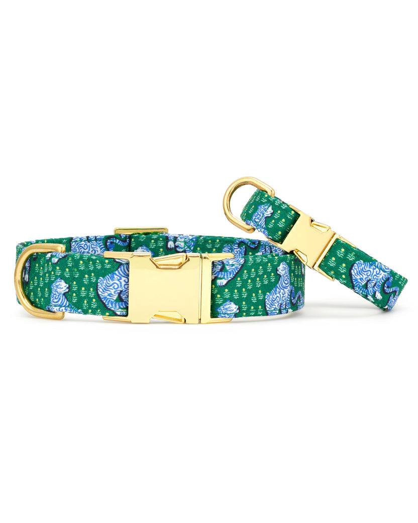 PF x The Foggy Dog Tiger Queen - Dog Collar - Jade - Printfresh