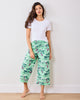 Golf Toile - Cropped PJ Pants - Putting Green - Printfresh