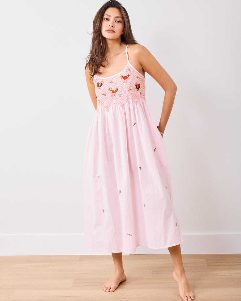Hen House - Naya Nightie - Ballet Pink - Printfresh