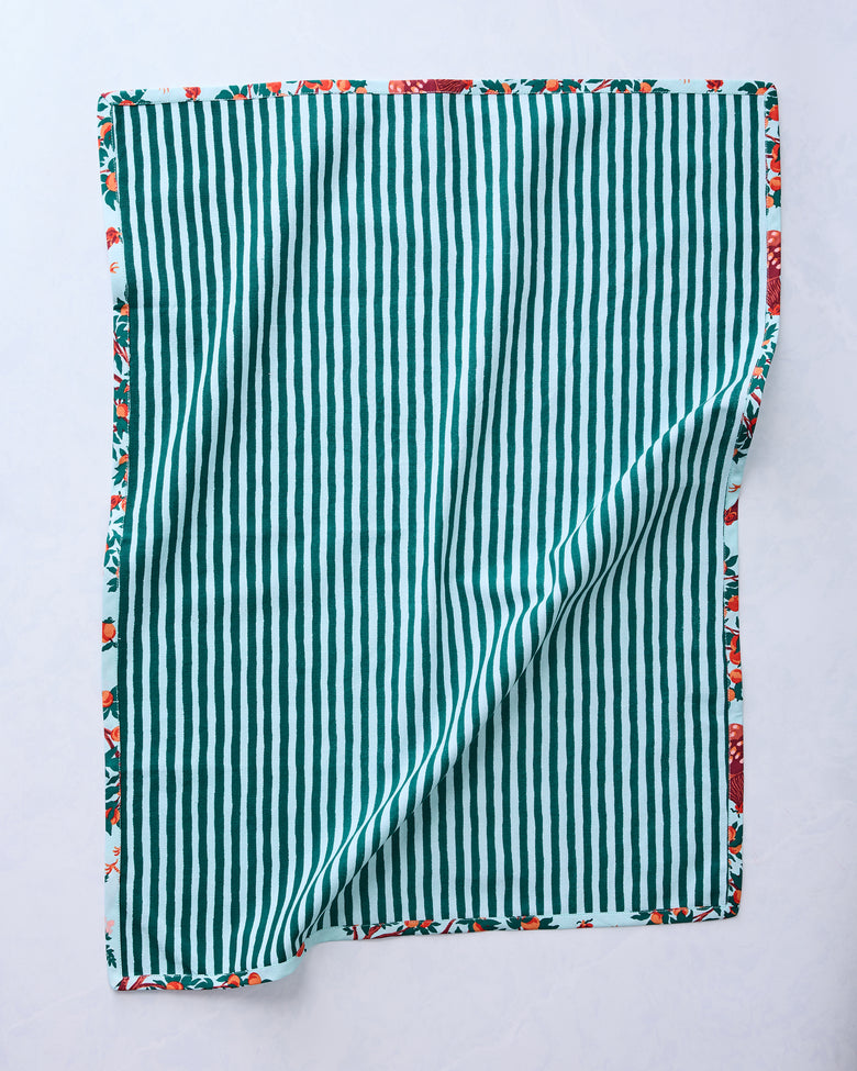 Hen House - Tea Towels Set Of 2 - Soft Blue - Printfresh