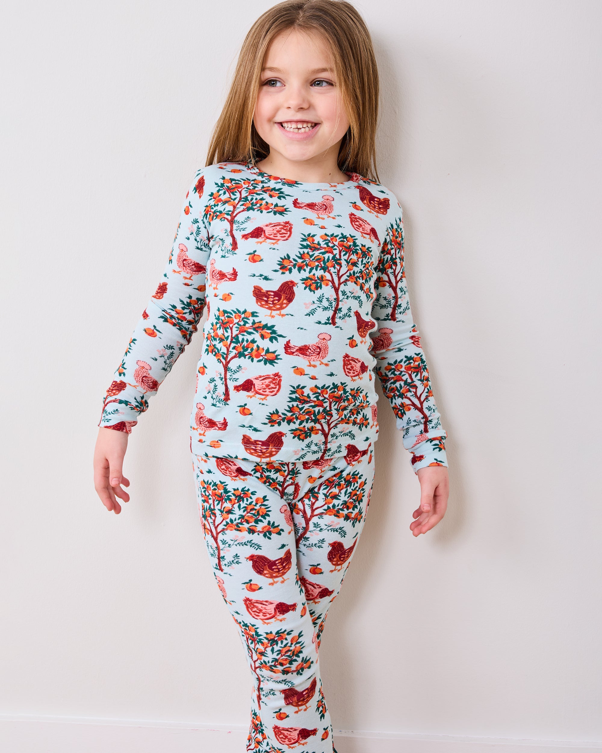 新品 house on the hill Pajamas Ballet 80 The Nina Pajama Set - Blue Botanical – Hill House Home