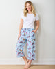 Horse Show - Cropped PJ Pants - Blue Ribbon - Printfresh