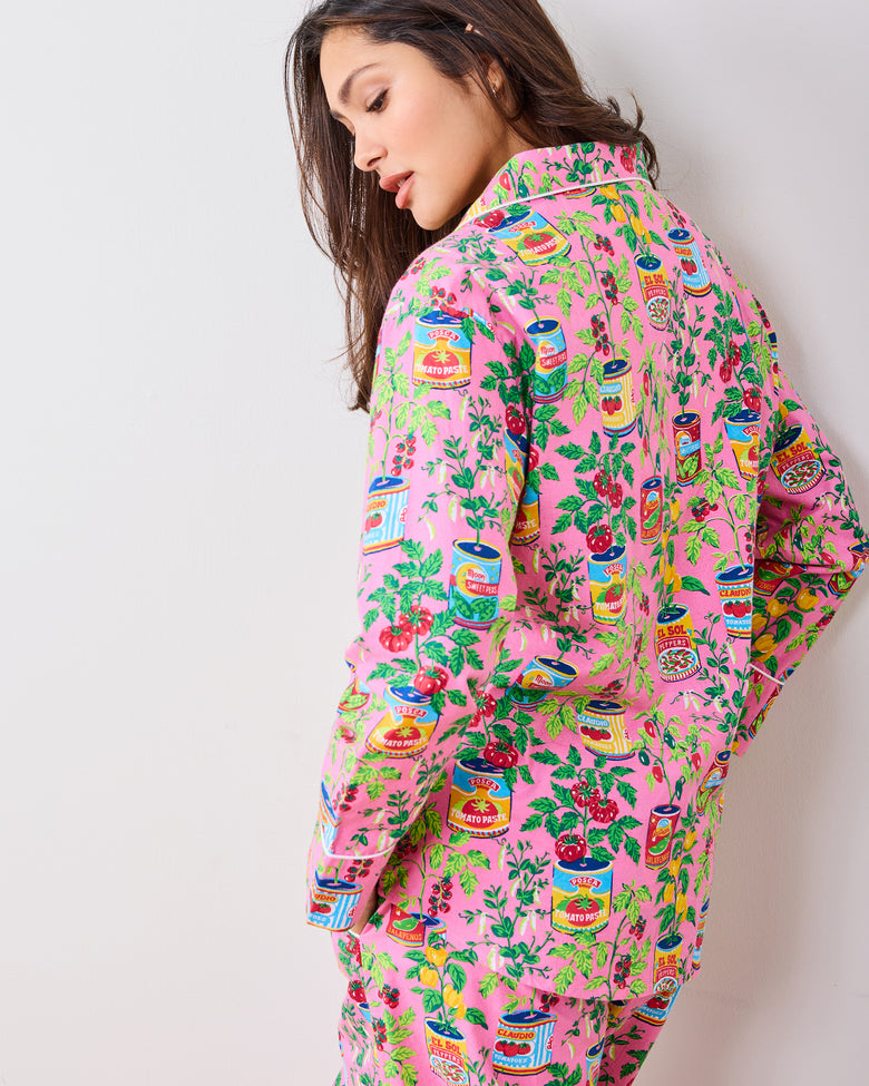Kitchen Garden - Long PJ Set - Rose - Printfresh