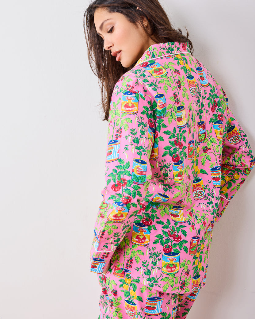 Kitchen Garden - Long PJ Set - Rose - Printfresh