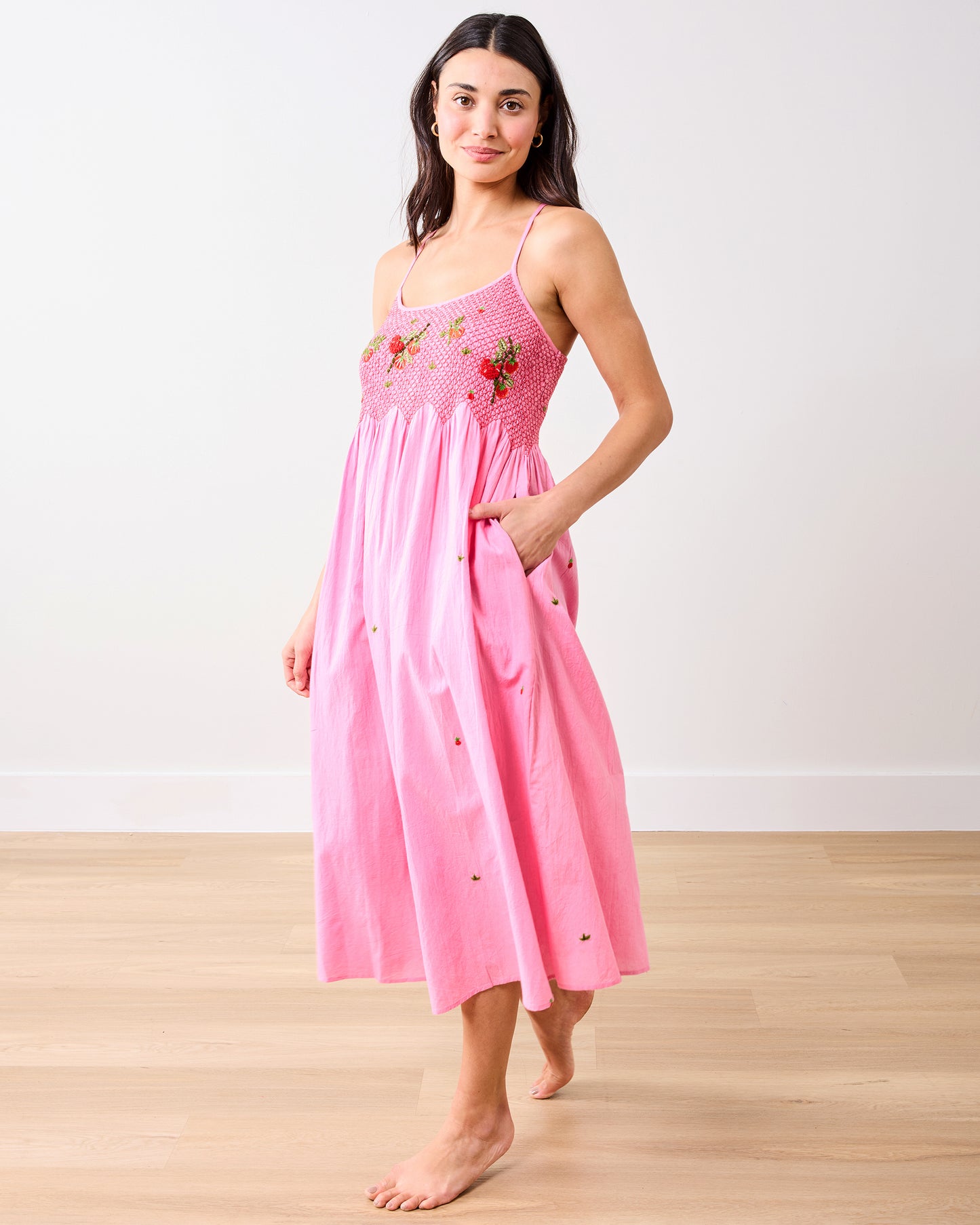 Kitchen Garden - Naya Nightie - Rose - Printfresh