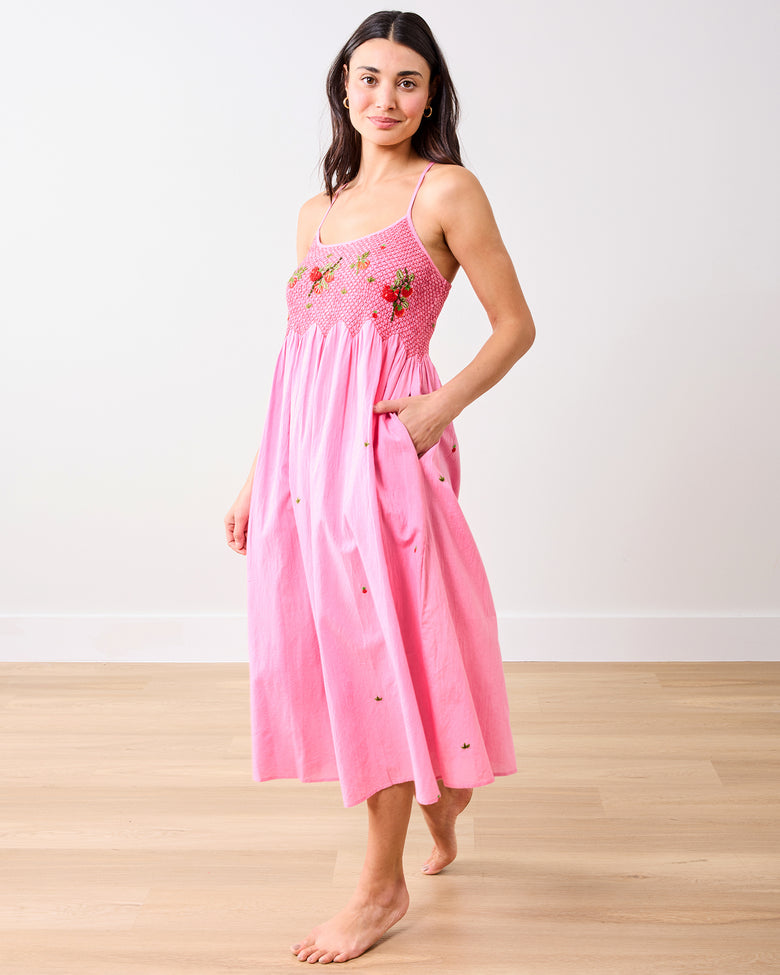 Kitchen Garden - Naya Nightie - Rose - Printfresh