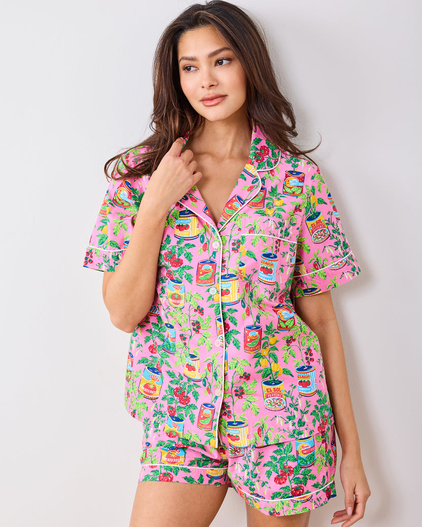 Kitchen Garden - Short PJ Set - Rose - Printfresh