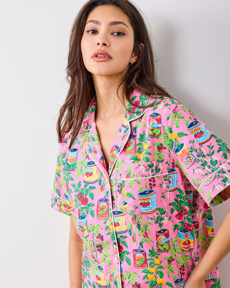 Kitchen Garden - Short PJ Set - Rose - Printfresh